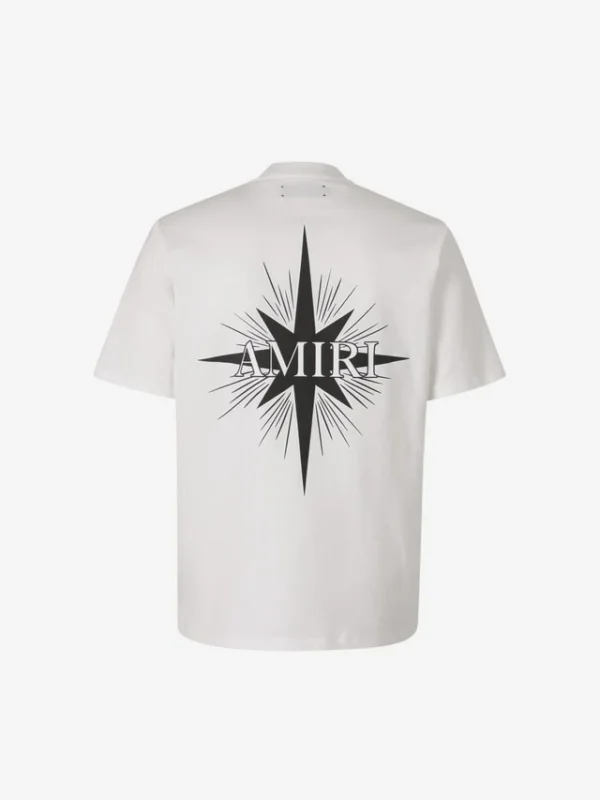 Amiri T-shirt blanc Graphique Étoile – Style Urbain & Moderne